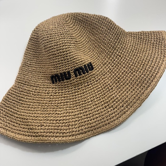 Miu Cowboy Miu Miu Straw Hat Miu Miu Straw Beach Hat By Miu Miu Pickle